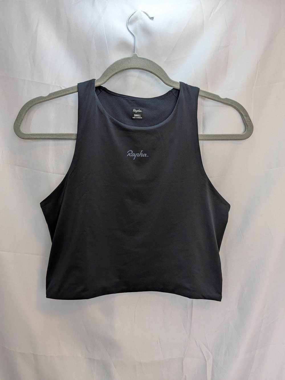 Rapha Women’s Active Tank Top Dark Gray Crop Size Small